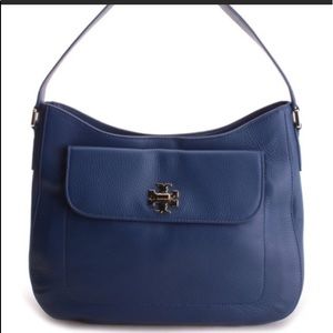 Tory Burch Mercer Hobo, Blue Tidal wave Leather